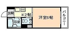 メゾン京橋 1Kの間取図画像