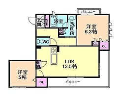 物件の間取り