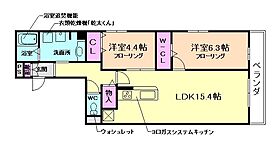 D-residence石橋 302 ｜ 大阪府池田市石橋1丁目（賃貸アパート2LDK・3階・65.26㎡） その2