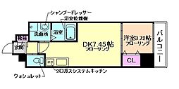 阪急宝塚本線 石橋阪大前駅 徒歩6分の賃貸マンション 5階1LDKの間取り
