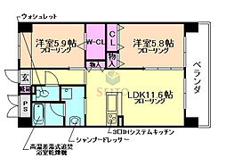 間取図画像 2LDK