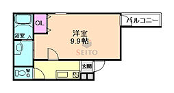 フジパレス三津屋5番館 1Kの間取図画像