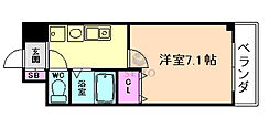 コンセール裕恵 1Kの間取図画像