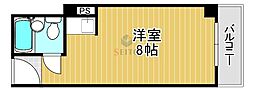 フリードム西宮 ワンルームの間取図画像
