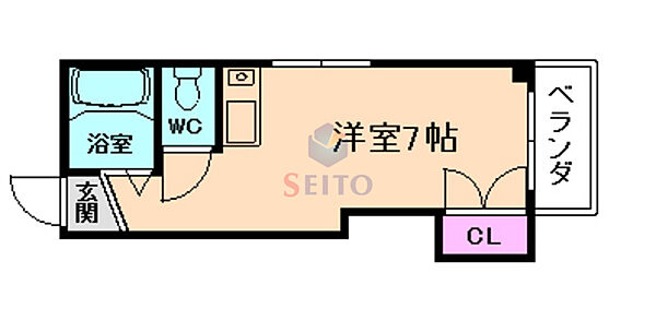 大阪府豊中市中桜塚2丁目(賃貸マンション1R・4階・18.20㎡)の写真 その2