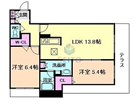 La cachette de SAY  ｜ 大阪府豊中市螢池東町4丁目（賃貸アパート2LDK・2階・63.57㎡） その2