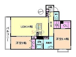 間取図画像 2LDK