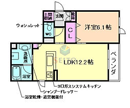 シャーメゾン・ピーノ 1LDKの間取図画像