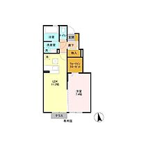 デュオセレッソ　B  ｜ 茨城県つくば市学園の森2丁目（賃貸アパート1LDK・1階・47.54㎡） その2