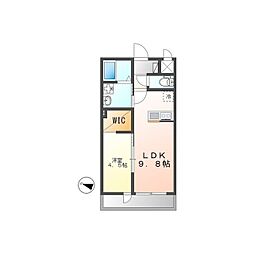 キルシュ・ブリューテ　A 2階1LDKの間取り