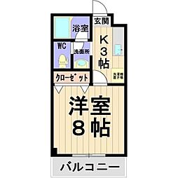 間取図画像 1K