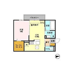 AlwaysFriendly学園南 1LDKの間取図画像
