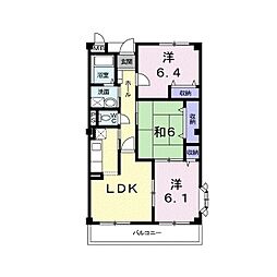 ラ・フォーレ春日 3LDKの間取図画像