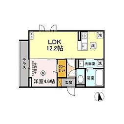 Serenvita　east 101 1階1LDKの間取り