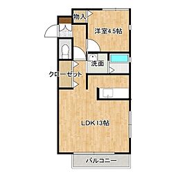 間取図画像 1LDK