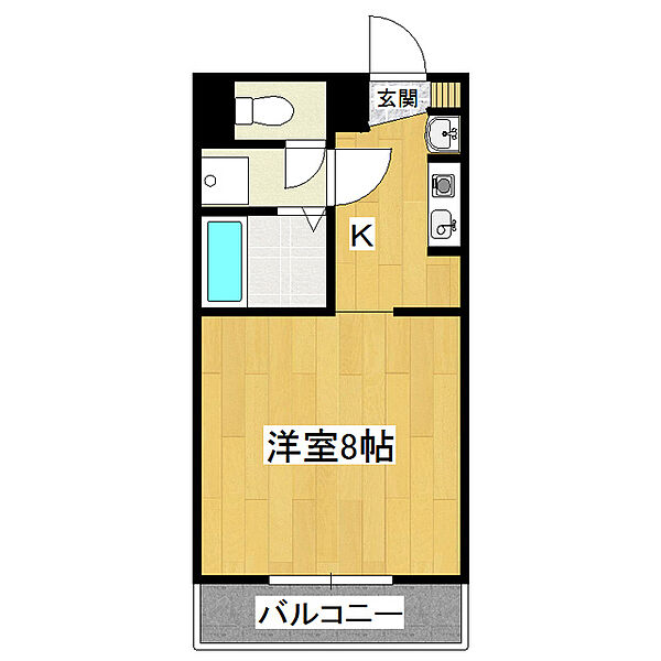 シティパルみぎもみ 103｜茨城県土浦市右籾(賃貸マンション1K・1階・24.79㎡)の写真 その2