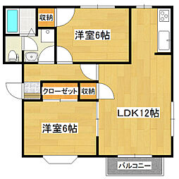 間取図画像 2LDK