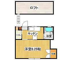 コーポ・エンジェル1 1Kの間取図画像