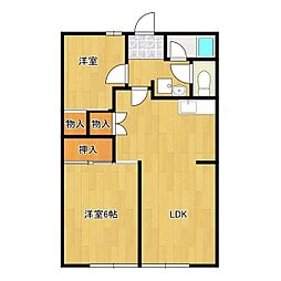 間取図画像 2LDK