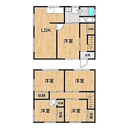 秋場団地A-31 5LDKの間取り