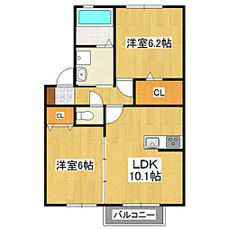 間取図画像 2LDK