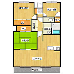 モンソレイユ 3LDKの間取図画像
