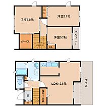 奈良県北葛城郡河合町高塚台1丁目（賃貸テラスハウス3LDK・1階・80.20㎡） その2