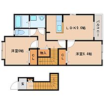 奈良県生駒郡平群町大字椣原（賃貸アパート2LDK・2階・58.40㎡） その2