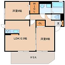 奈良県北葛城郡王寺町本町4丁目（賃貸アパート2LDK・1階・58.81㎡） その2