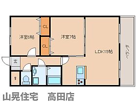 奈良県葛城市北花内（賃貸マンション2LDK・4階・65.00㎡） その2