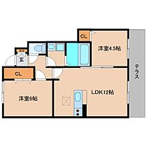 奈良県葛城市北花内900（賃貸アパート2LDK・1階・51.57㎡） その2