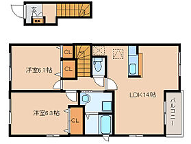 奈良県御所市大字東松本103-10（賃貸アパート2LDK・2階・63.43㎡） その2