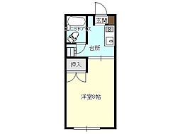 サンコーポ館向 1Kの間取図画像