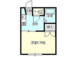 コットンステート館向 1Kの間取図画像