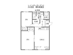 間取図画像 2LDK