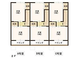 ハイツ鶴東2 2LDKの間取図画像