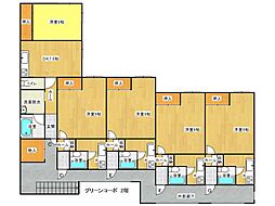 グリーンコーポ ワンルームの間取図画像
