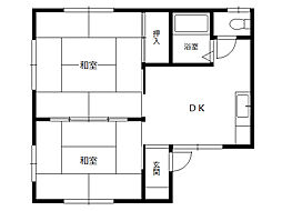 ネオハイツ 2DKの間取図画像