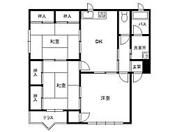 ロンシャン根城A 3DKの間取図画像