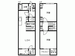 グランプラスM 2LDKの間取図画像