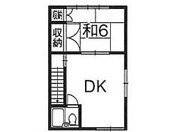 ハイツ桜台 1DKの間取図画像