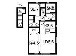 Pierre Homme(ピエール・オム)I 1LDKの間取図画像