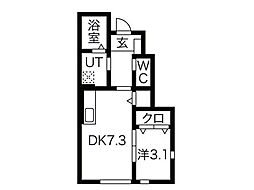 間取図画像 1DK