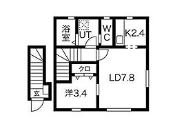 LagomB 1LDKの間取図画像