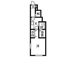 Mid Fair(ミッドフェア) 1Kの間取図画像