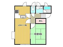 間取図画像 1LDK