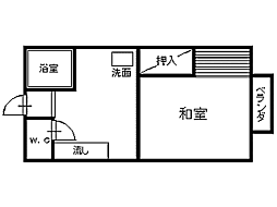 ビッグウエスト 1DKの間取図画像