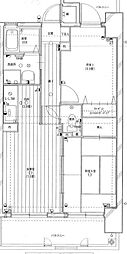 ライオンズマンション平和公園 2LDKの間取図画像