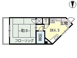 TOPヤマモト 1DKの間取図画像