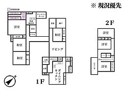 バス 上里北中学校下車 徒歩2分 7SLDKの間取り